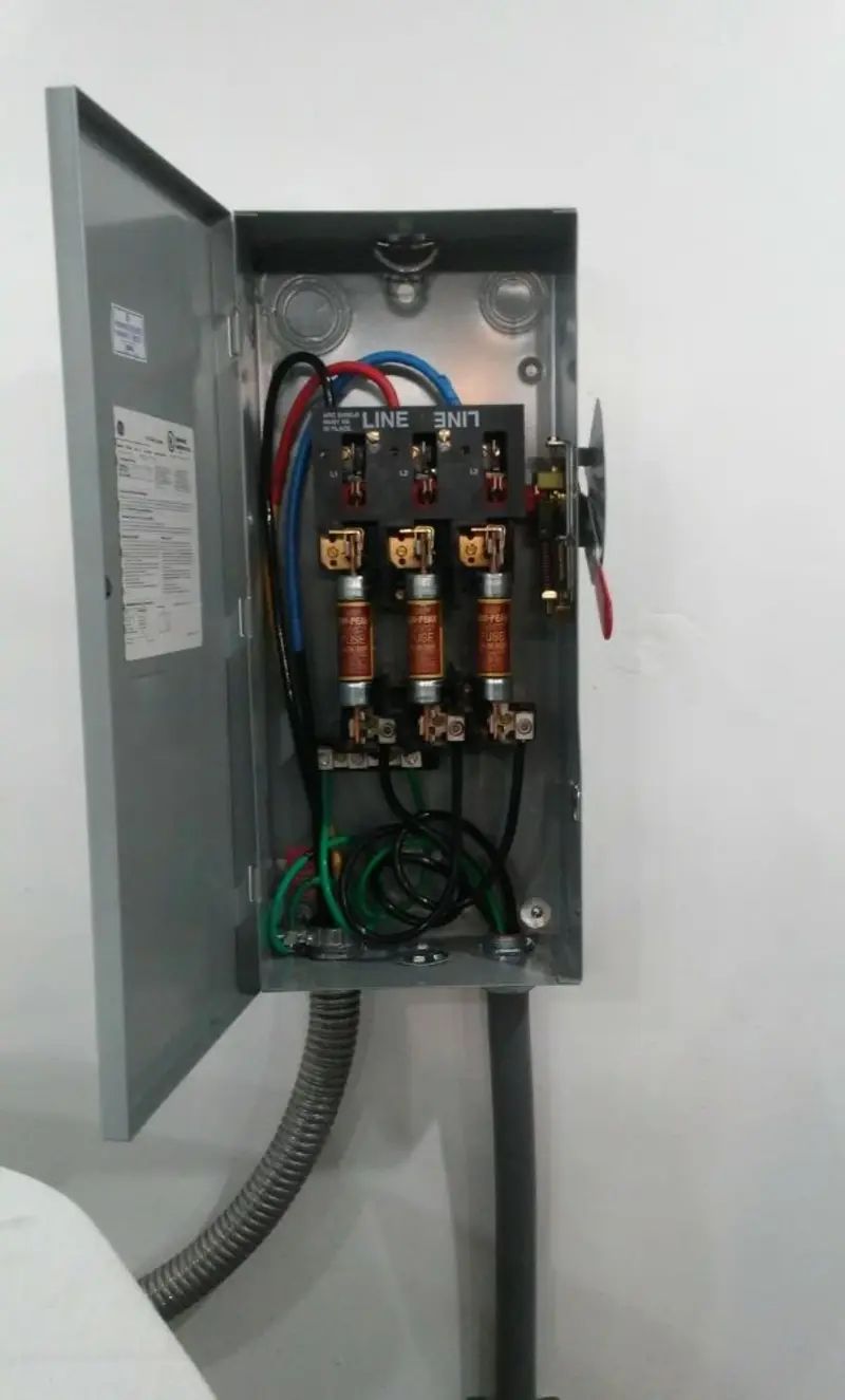 Three-phase disconnect switch installed for Electrical Wiring & Rewiring in Savannah